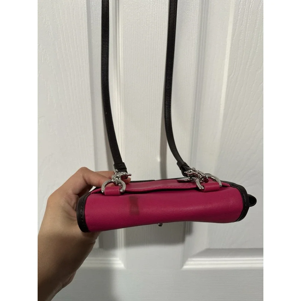 COACH Legacy Colorblock MINI Crossbody in SVFXM SV/Fuchsia Multicolor 48022